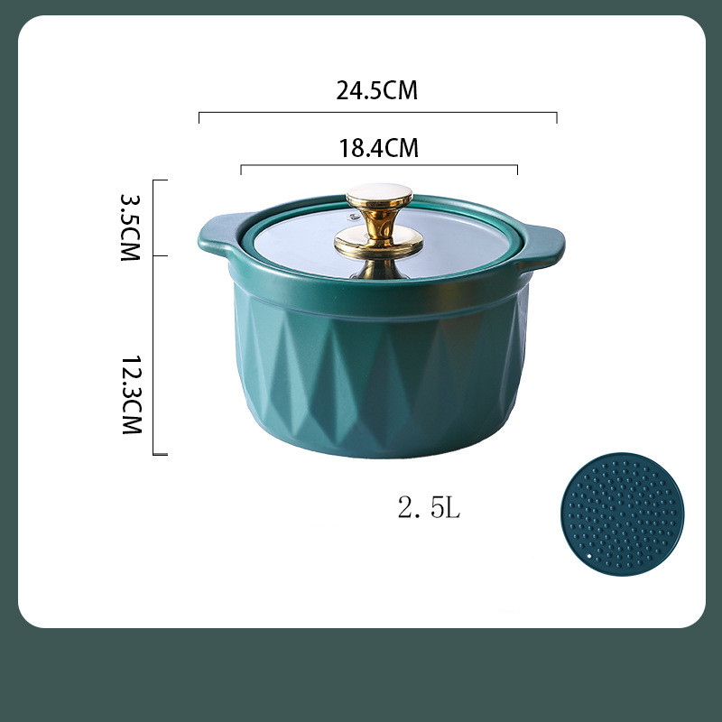 Ceramic Casserole Stew Pot